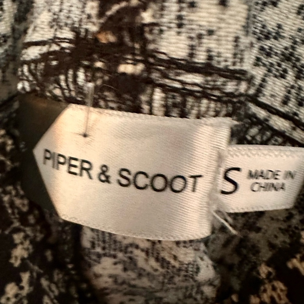 Chic Black and White jumpsuit by Piper & Scoot